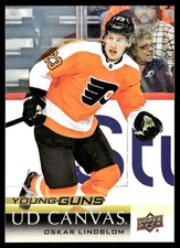 2018-19 Upper Deck UD Canvas YG Oskar Lindblom Rookie Philadelphia Flyers #C228