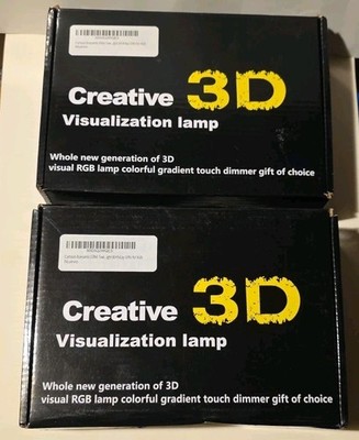 2 Eiffel Tower Creative 3D Multi-Color Changing Visualization Desk Lamps
