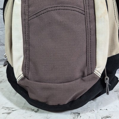 backpack laptop womens CLUCI Leather Laptop Backpack for Women 15.6 inch Computer Backpack Stylish Travel Backpack Purse for Women Work Daypack Bag, Off-white With Brown