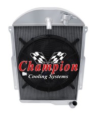Dr Champion 3 Row Radiator16 Fan For 1939 Chevrolet Ja Master Deluxe L6 Engine Dr Champion 3 Row Radiator16 Fan For 1939 Chevrolet Ja Master Deluxe L6 Engine
