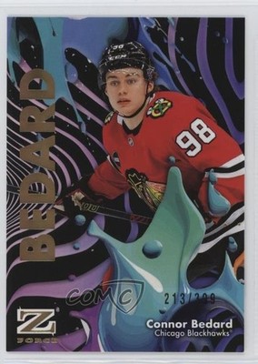 2024-25 Skybox Metal Universe Z-Force Rave 213/399 Connor Bedard #3 1v3s