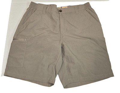 Redhead Men's Hiking Shorts Size 38 (2020). Nylon Cargo Style. Khaki, zip pkts.