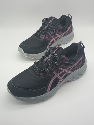 Asics Gel Venture 9 Womens Trail Running Shoes Size 8.5 Wide Width Black Berry