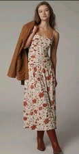 Reformation Azure Smocked Midi Dress Size 6 Anthropologie