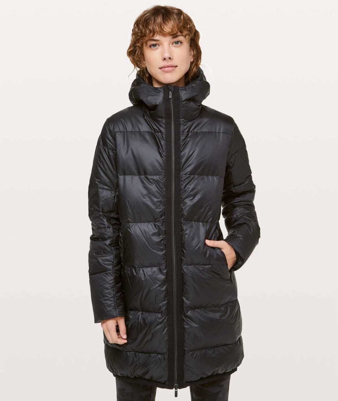 Lululemon Cloudscape Black Down Goose Filled Hood… - image 1