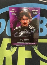 2025 Topps F1 Lights Out Kimi Antonelli 04/50 Purple Records Rookie