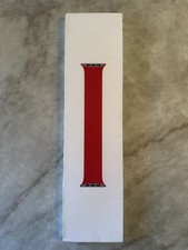 NEW Apple Watch Braided Solo Loop Silicone Band Official OEM Red 41mm Size 5