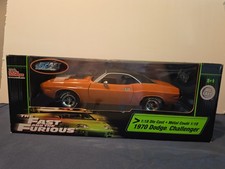 Ertl The Fast and The Furious 1970 Dodge Challenger 1/18 Scale Orange Joyride