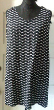 OLD NAVY Sleeveless Racerback Short Summer Black Abstract Dress M