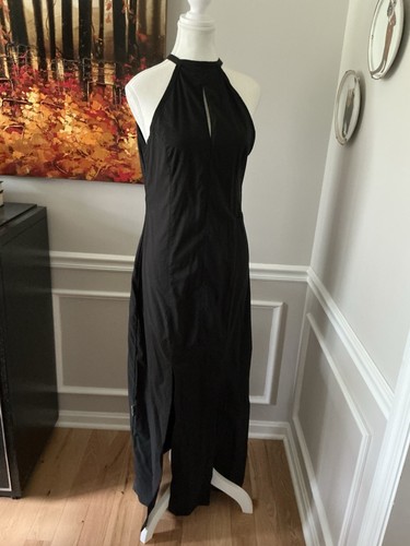 Vintage Snug Industries Y2K Goth Rave Maxi Dress Black Sz 12 Canadian - Picture 12 of 17