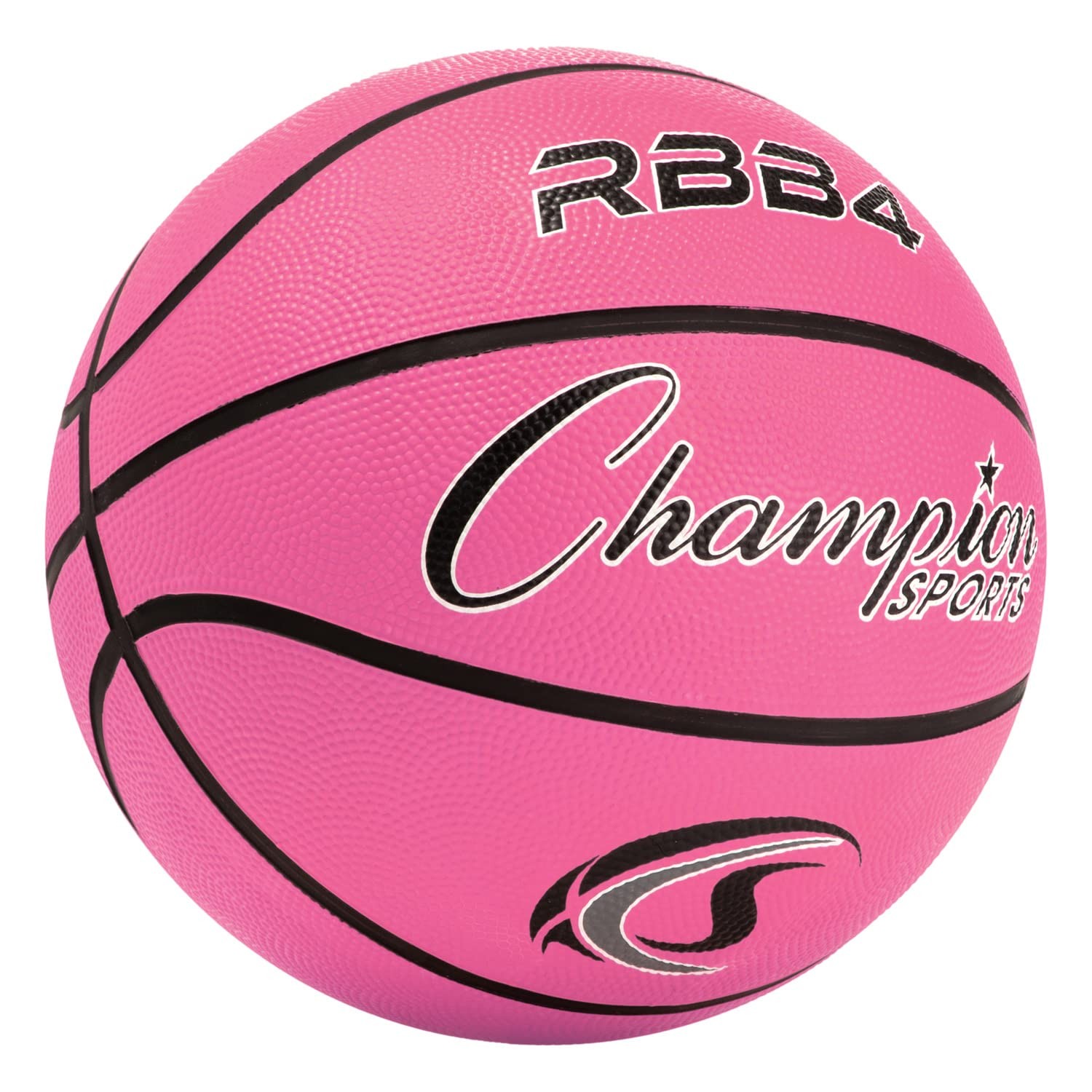 Champion Sports Size 6 Pink Rubber Basketball Indoor Outdoor Durable Play