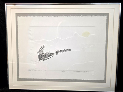L. Cedric Janson ''Twenty One Miles To Go'' Lithograph SIGNED, COA, NUMBERED 23''