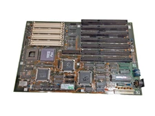 Vintage PC Chips 386/486 Intel i386 SX218 CPU Baby AT Motherboard - UNTESTED