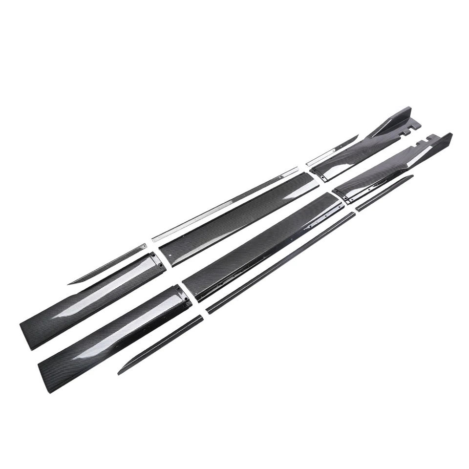 86.6“ Carbon Fiber Side Skirt Rocker Panel /Splitter Lip For Jeep Grand Cherokee Foto 4 de 4