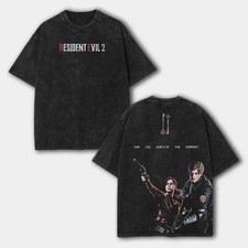 Resident Evil 2 Survival Horror Graphic T-Shirt Vintage Unisex Tee