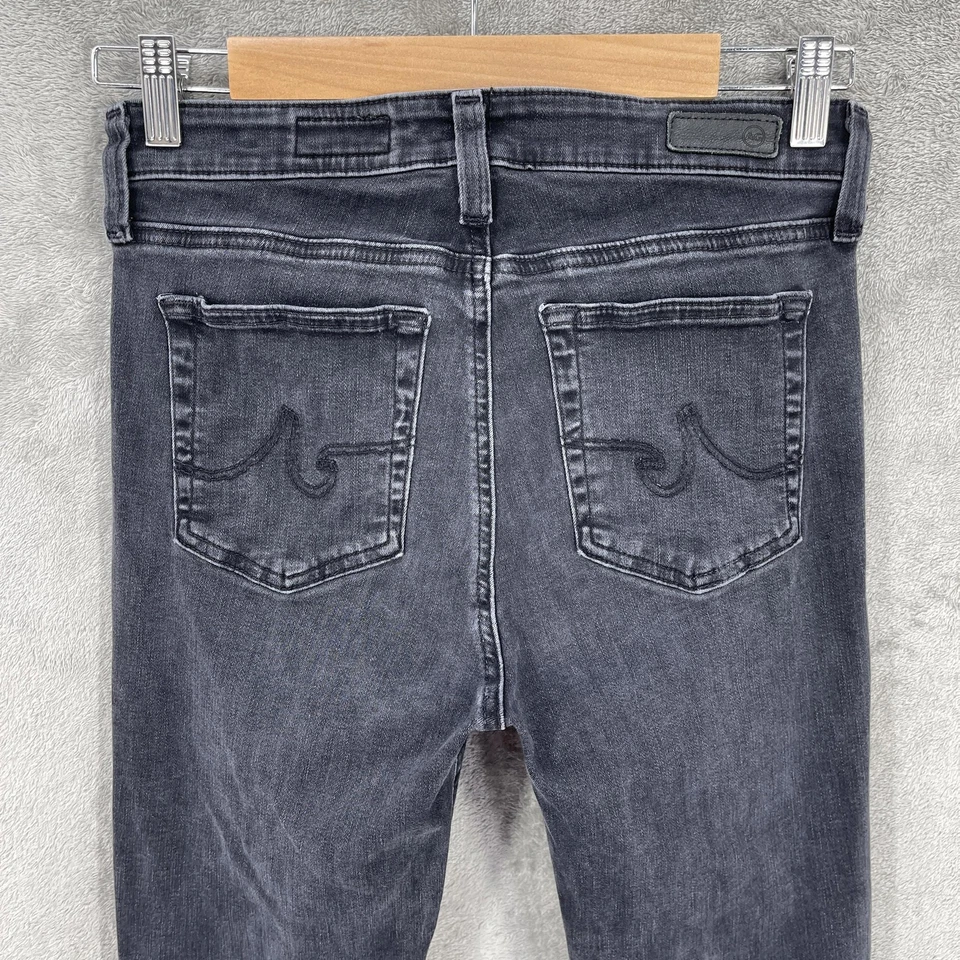 Pantalones de mezclilla AG Adriano Goldschmied para mujer talla 28 Western Mari tiro alto ajustados rectos Foto 4 de 4