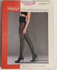 Heist THE HERRINGBONE NET Pink Fishnet Tights Size US 12-14 20-22 NEW 58