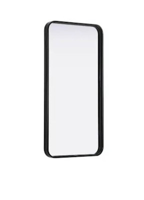 Elegant Lighting MR8A1836BLK Remy 18''W x 36''H Rectangular Mirror In Black