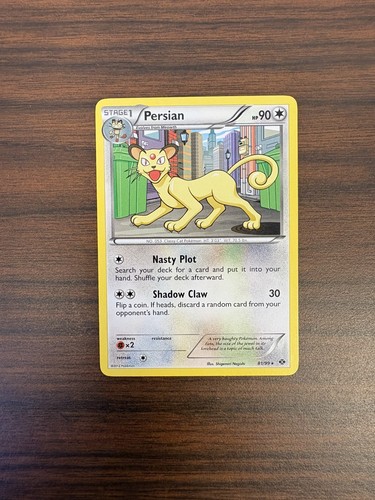 Pokémon Card Persian 81/99 Next Destinies Rare NM