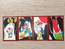 *FREE SHIP* Super Mario Hanafuda Cards RED QTY 4 Nintendo Baby Mario Toad Spike
