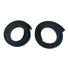 Pair Glass Run Channel Weatherstrips For 1964-72 Chevy Chevelle (Sedan / Wagon)
