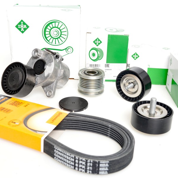 Contitech 6PK2000 Keilrippenriemen-Satz + Freilauf FüR Mercedes W204 Jeep-image