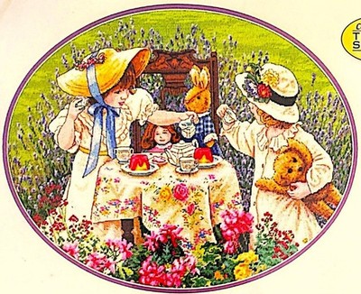 DIMENSIONS Gold Collection AFTERNOON TEA Counted Cross Stitch Kit RARE made USA