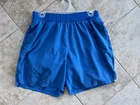 Men Medium OLD NAVY Active Go Dry Liner 6" Inseam Athletic Bright Blue Shorts
