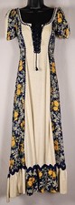 Vintage GUNNE SAX Jessica Floral Maxi Dress Prairie Cottage Psychedelic Size 5