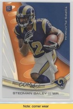 2013 Topps Platinum Orange Refractor Stedman Bailey #125 READ r0m