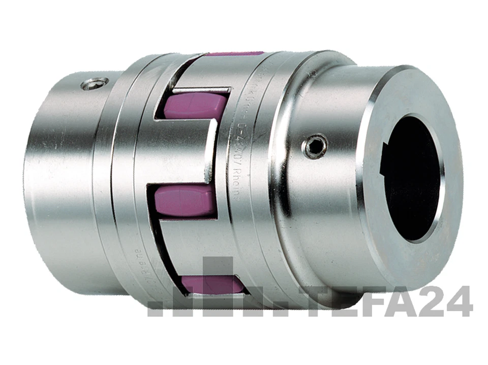 KTR ROTEX standart Klauenkupplung/Stahl Baugröße 28; zyl. gebohrt; 98 Shore-A (lila)