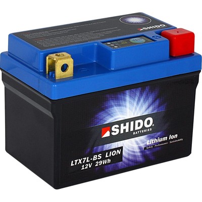 Shido Lithium Batterie LiFePO4 - Hohe Startleistung, Leicht, Langlebig, Sicher