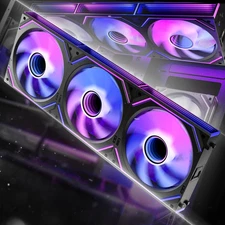 AsiaHorse Dawn Pro 120mm Case Fan, ARGB PWM 1850RPM / 68CFM Airflow, Forward & R