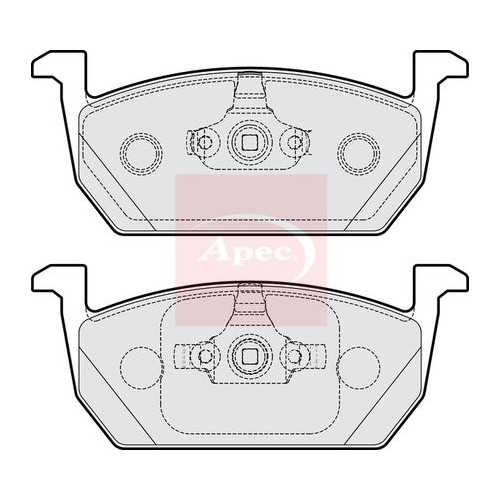 APEC Brake Pad Set, disc brake PAD2216