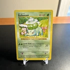 d Bulbasaur 44/102 Shadowless Base Set - Pokemon Car WOTC Vintage (LP/MP)