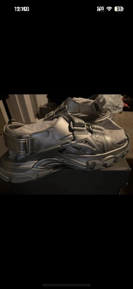 Sandalias Balenciaga Plateadas 10/43 Foto 2 de 4