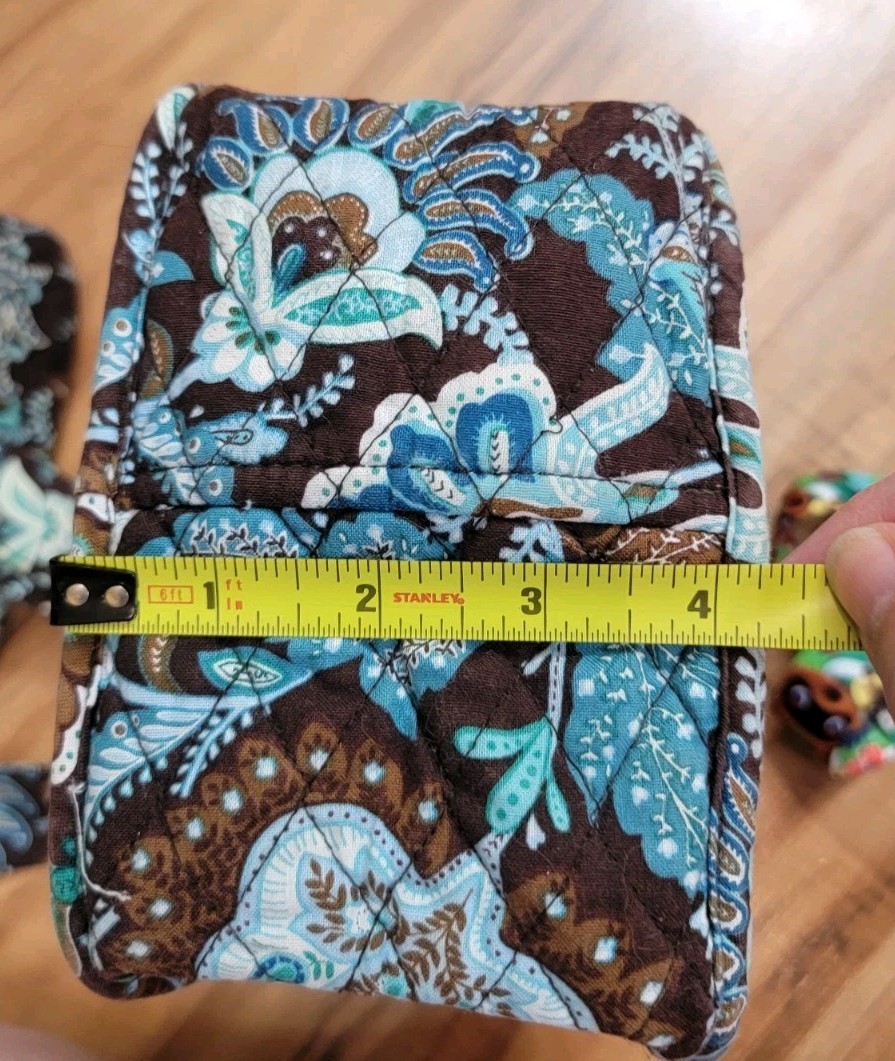 Vera Bradley Java Blue Brown Pattern 2 Piece Set … - image 11