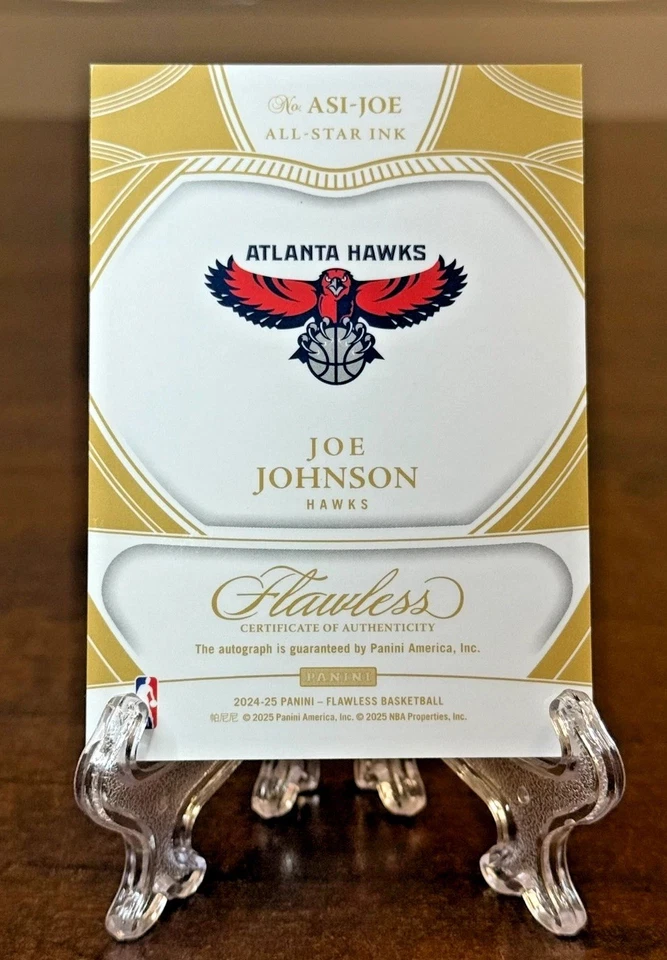 JOE JOHNSON 2024-25 PANINI IMPECABLE ALL-STAR TINTA EN TARJETA AUTOMÁTICA/25 HALCONES GAMA ALTA Foto 3 de 4