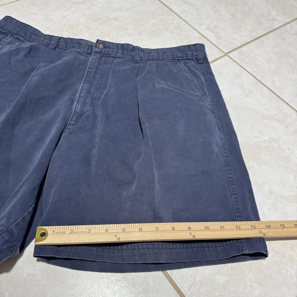 Pantalones Cortos Woolrich Para Hombres 40 Azul Plisado Chino Algodón Exterior Informal Bolsillos Senderismo Foto 2 de 4