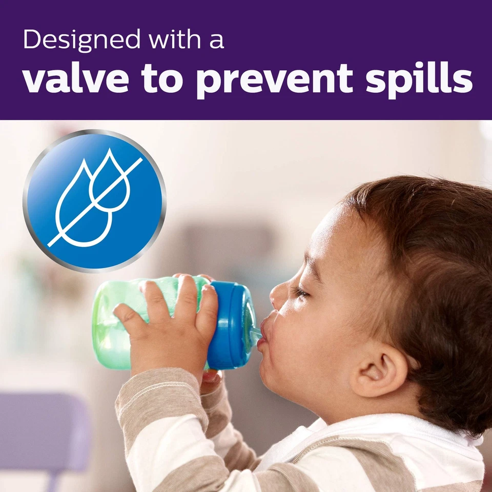 Philips Avent My Easy Sippy Cup con caño suave y diseño a prueba de derrames, Foto 2 de 4
