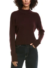 Incashmere Crop Mock Wool & Cashmere-Blend Sweater Women's