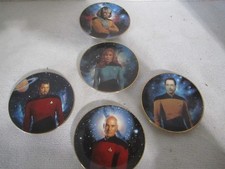 5 Pc Set Star Trek The Next Generation Mini Plate Collection