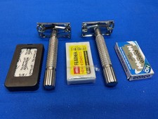 Van Der Hagen Traditional Single Blade Safety Razor LOT OF 2