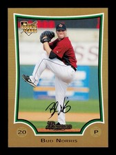 2009 Bowman Draft Picks & Prospects #BDP16 Bud Norris Gold Rookie Houston Astros
