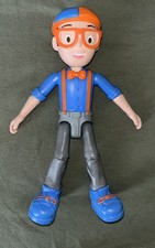 Blippi Talking Figure, 9-inch Articulated Toy with 8 Sounds and Phrases scuffed