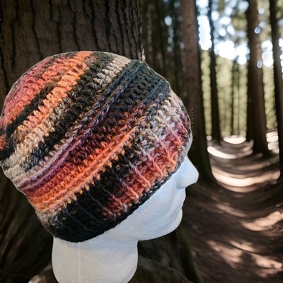 Mens New Lightweight Transitional Beanie Super Nova Yarn - Mars Landing L/XL
