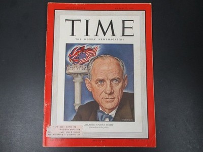 TIME Magazine March 27 1950 Vol LV No 13 Atlantic Union's Streit VTG Issue