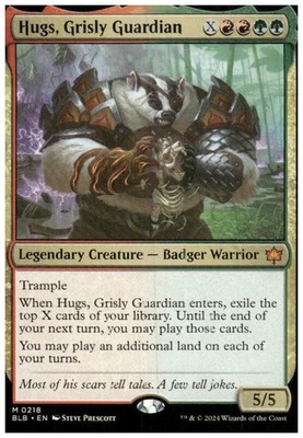 MTG Hugs, Grisly Guardian 218 Mythic Bloomburrow