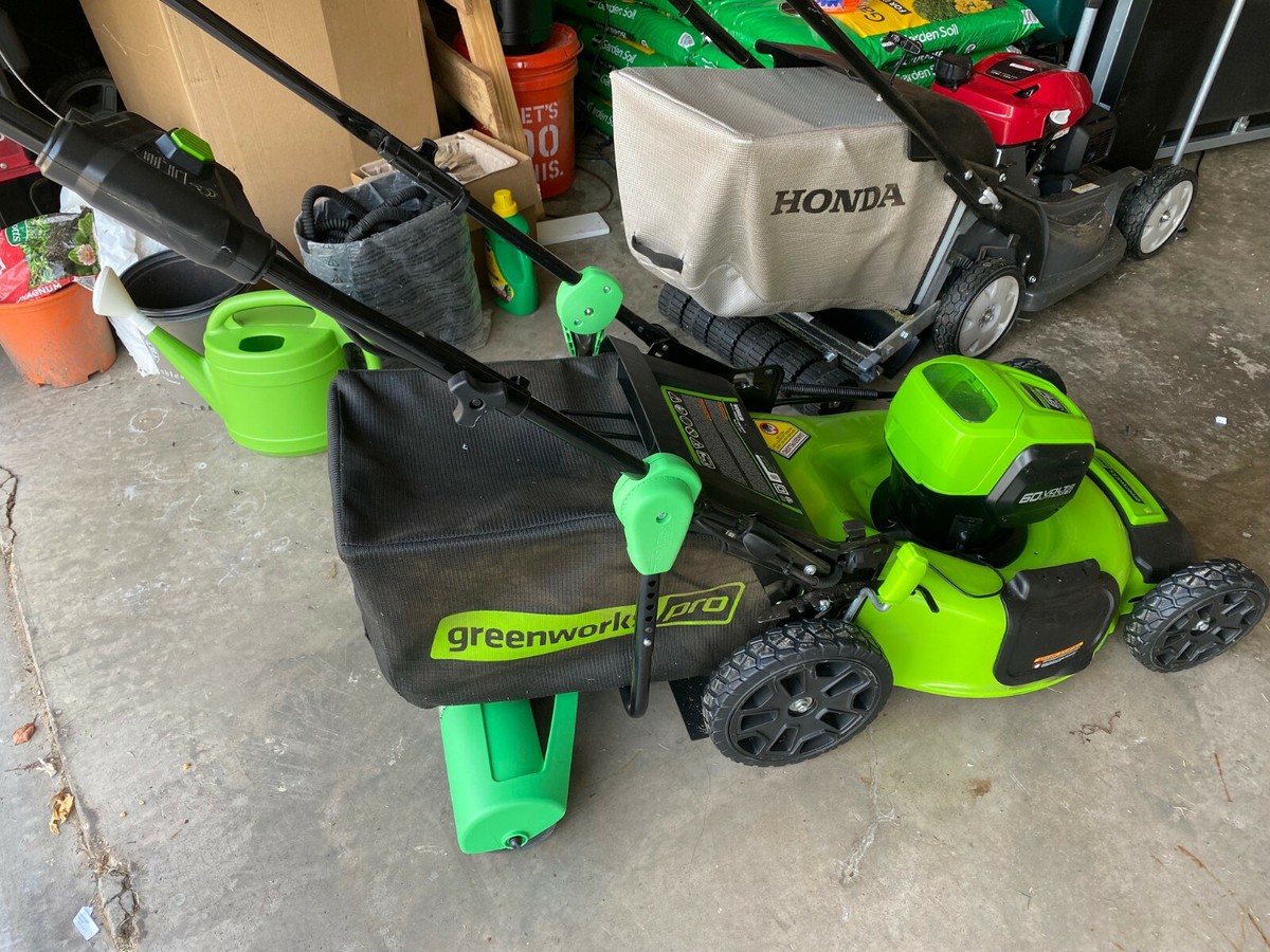 Greenworks Pro 60V Max 21 in Cordless Lawn Mower (tool only) plus lawn  stripper