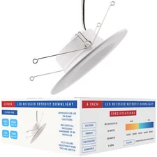 RES POWER RESRL6I5CCT LED Recessed Retrofit Light 1050 Lumens 5 CCT